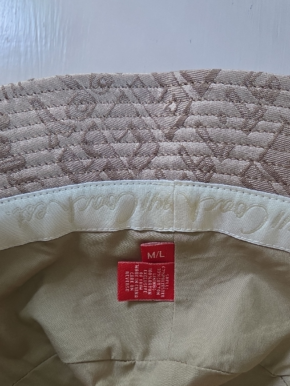 COACH Khaki Graffiti Poppy Bucket Hat M/L - Picture 7 of 8